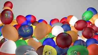 Learn Colors with Surprise Eggs Prank 3D for Kids Toddlers Color Balls Smiley Face, SuperHeroes Eggs