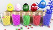 Learn Colors with Surprise Eggs Super Hero 3D for Kids Toddlers Color Balls Smiley Face - 3D Cartoon