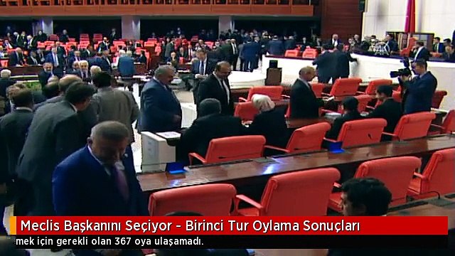 Meclis Başkanını Seçiyor - Birinci Tur Oylama Sonuçları