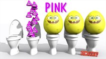 Learn Colors with Toilet Surprise Eggs Prank 3D for Kids Toddlers, Colors for Kids Children to Learn