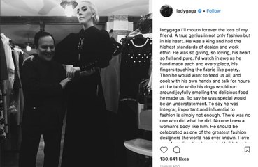 Lady Gaga mourning loss of close friend