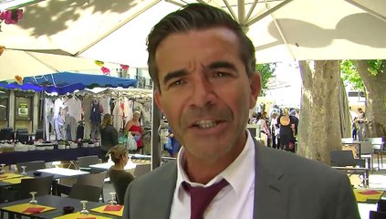 L'interview du candidat Jean-Luc Di Maria ce matin sur le marché d'Istres.