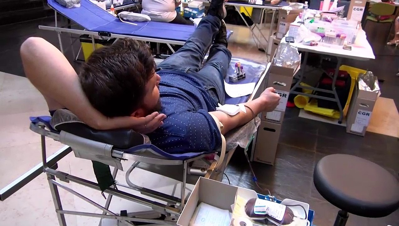 Interviex Claude Tapero et les donneurs de sang à  Martigues - octobre 2017