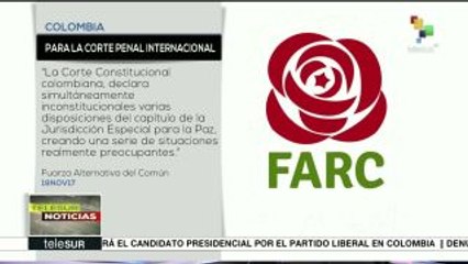 Colombia: FARC solicita reunión con la Corte Penal internacional