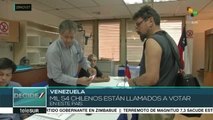 Votan chilenos residentes en Venezuela en elección presidencial
