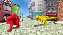 3d animation cartoon Fat spiderman Finger family - Dinosaurs Rhymes for Kids