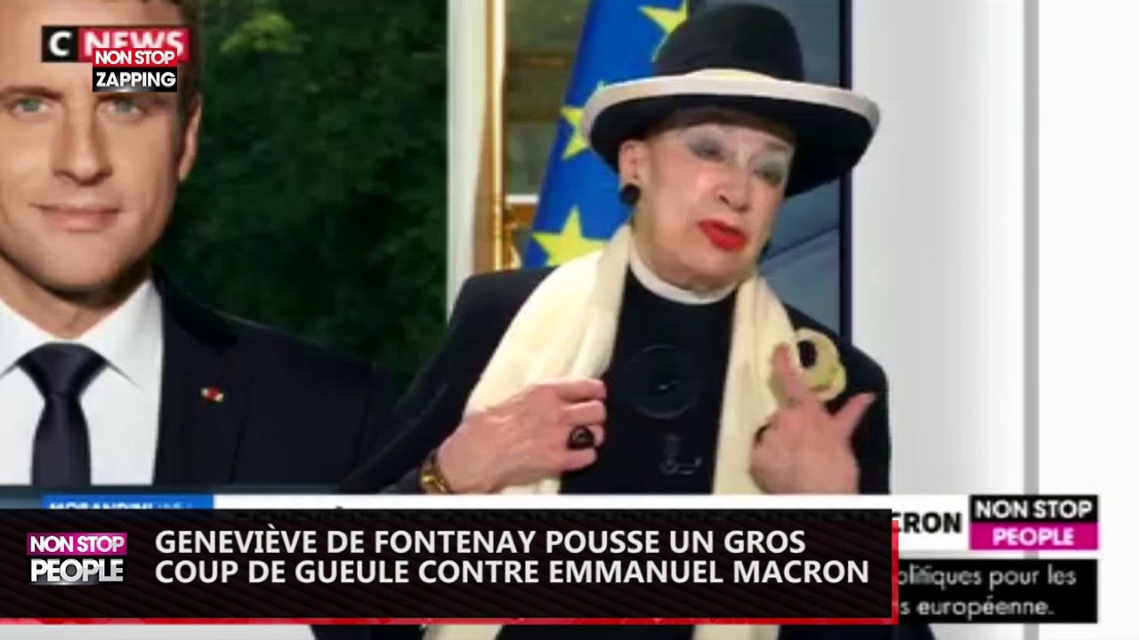 Emmanuel Macron : Geneviève de Fontenay lui passe un savon ! (Vidéo)