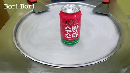 수박소다 샤베트 철판아이스크림 Watermelon soda Ice cream roll 보리보리boribori