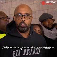 Protesters support Colin Kaepernick