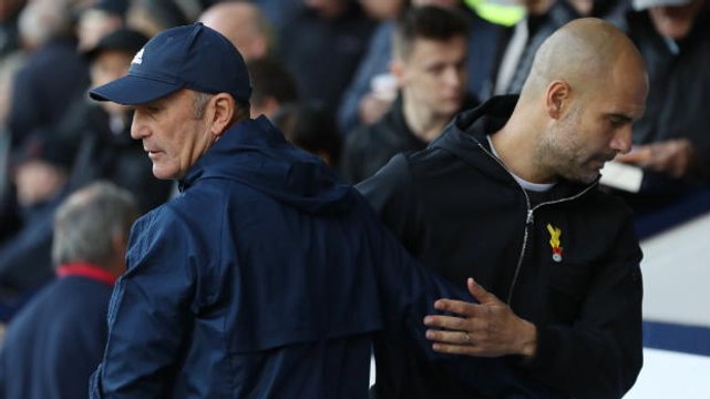 Guardiola's 'big hug' for Pulis after West Brom sacking