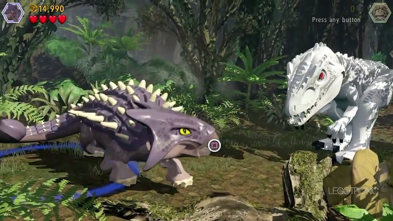 Lego Dinosaurs Lego Jurassic World Complete Walkthrough Dinosaur T-Rex chase Dinosaur Battle