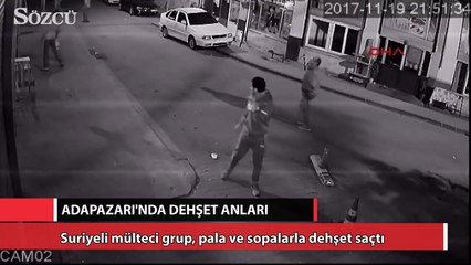 Mülteci grup, pala ve sopalarla dehşet saçtı