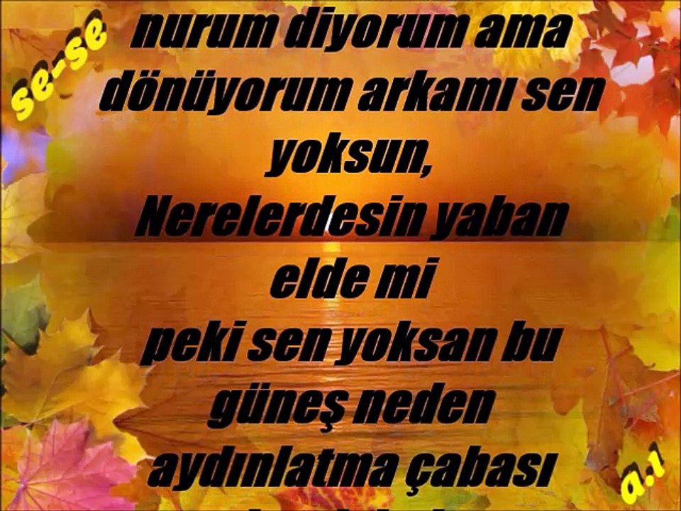 Bak yine akşam oluyor..