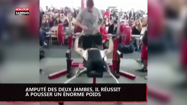 Amputé des deux jambes, il assure en développé-couché ! (Vidéo)
