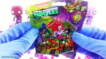 TMNT Spiderman Batman DIY Cubeez Play-Doh Dippin Dots Surprise Eggs Episodes Learn Colors!