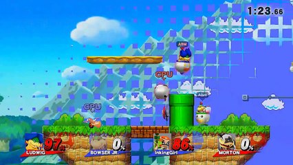 ABM: Bowser Jr & Inkling Girl Vs Ludwig & Morton!! SUPER SMASH BROS!! HD