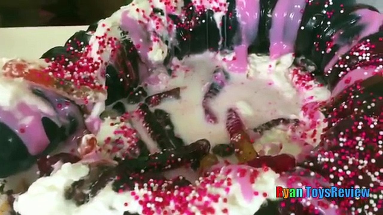 Worlds Largest Gummy Worm Gummy Bear and Snake Candy Challenge Real Messy Food Kids Candy Review