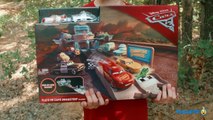 T-REX DINOSAUR CHASE & CARS TOY HUNT! Disney Pixar Cars 3 Lightning McQueen Surprise Toys Kids Truck