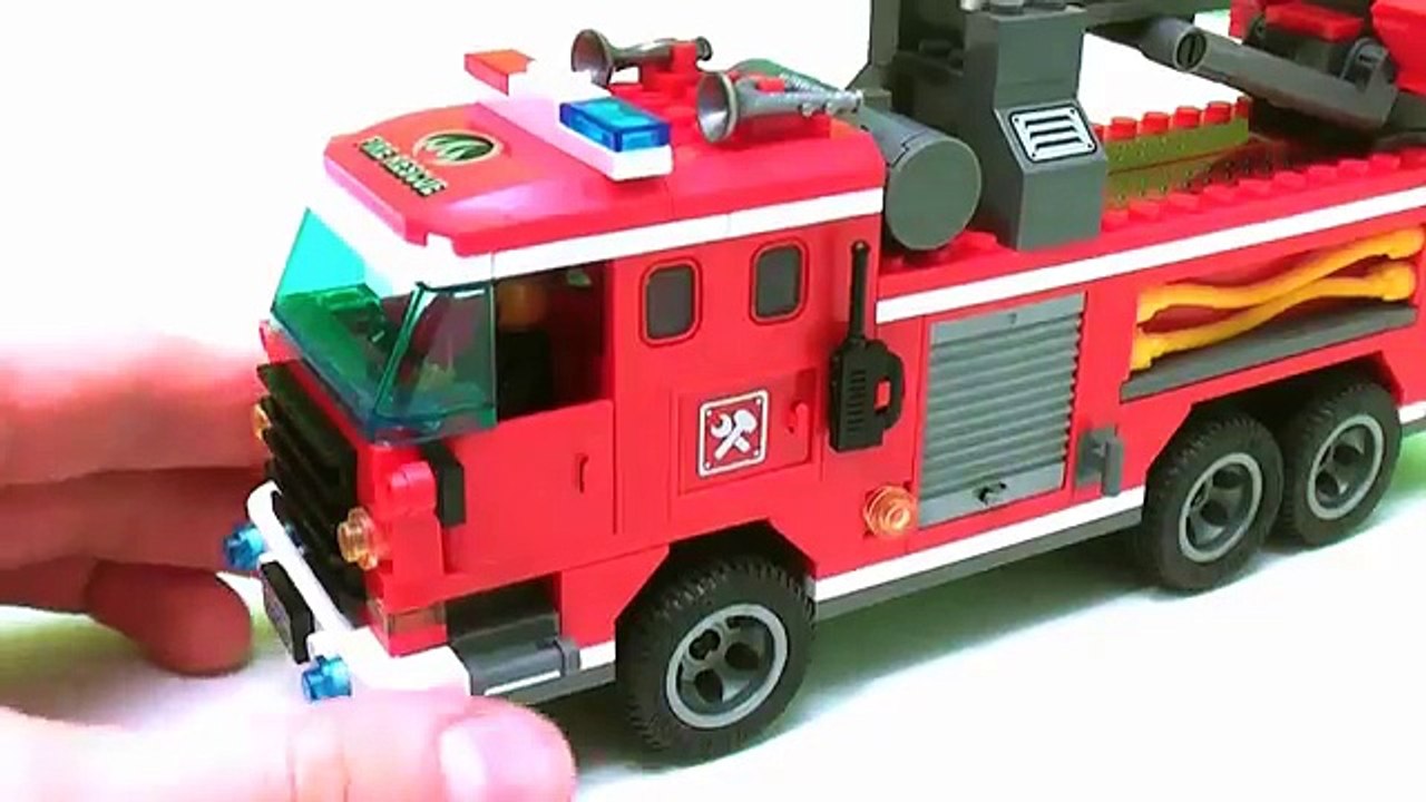 My Red Fire truck Learn Children Construction game | Fire trucks for kids | Build a FireTruck Toy