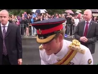 Prince Harry carries out a Royal walkabout at Australia's National War Memorial
