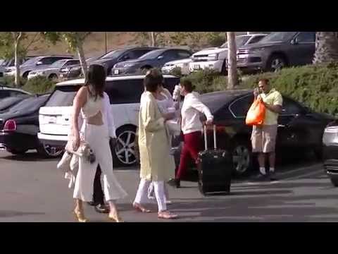 Kris Jenner, Corey Gamble, Khloe Kardashian and Kendall Jenner arrive at church