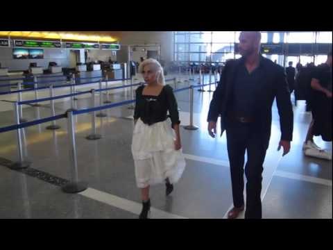 Lady Gaga spotted at LAX airport