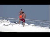 Christiano Ronaldo spotted on a yacht in St. Tropez