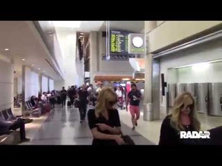 Pamela Anderson at LAX Aiport