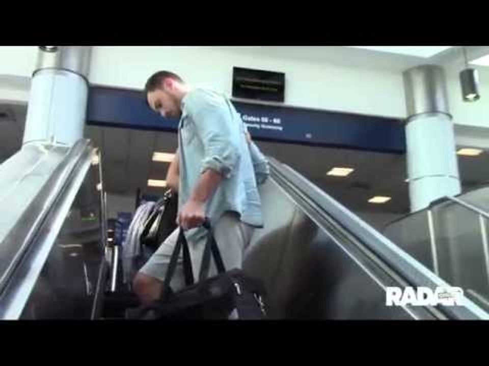 Lea Michele & Matthew Paetz at LAX