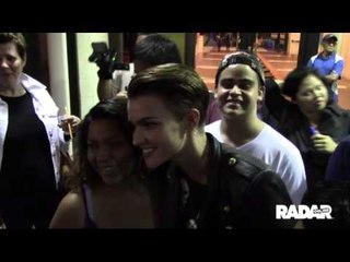 Ruby Rose meets and takes pictures with fans