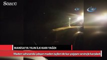 Manisa'ya yılın ilk karı düştü