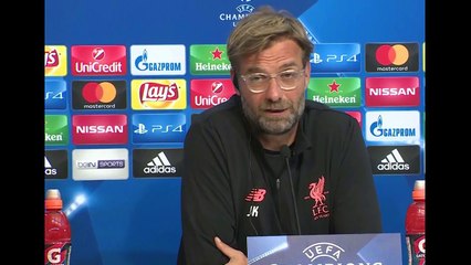 Klopp and Lord Klavan at tonights Sevilla v LFC press conference