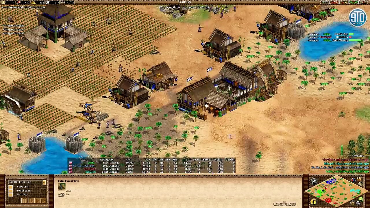 AoE2- Expert 2v2- TheViper & MBL vs Lojza & Wonder