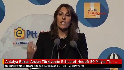 Antalya Bakan Arslan Türkiye'nin E-ticaret Hedefi 50 Milyar TL - Ek - 2