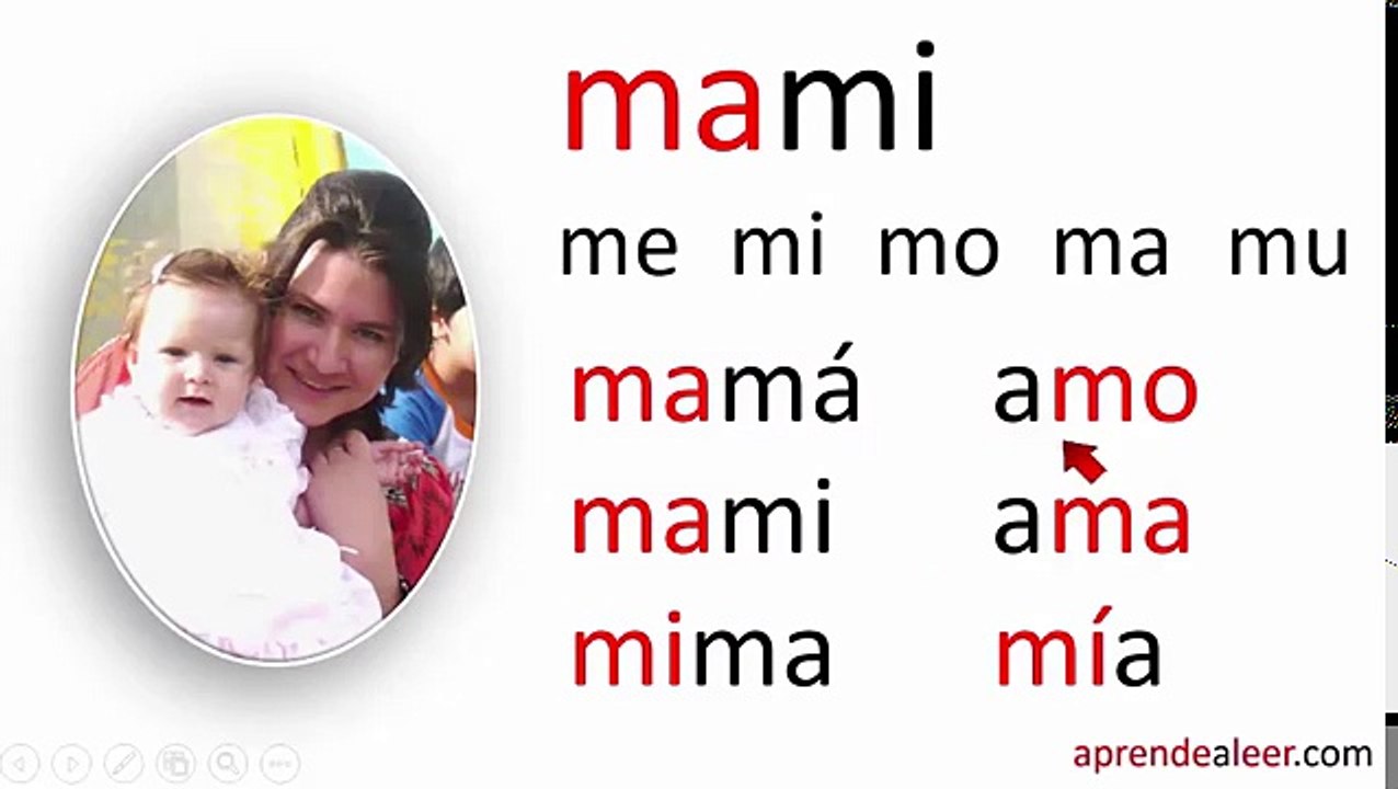 Silabas Ma Me Mi Mo Mu Palabras Con M Para Ni os Video Dailymotion
