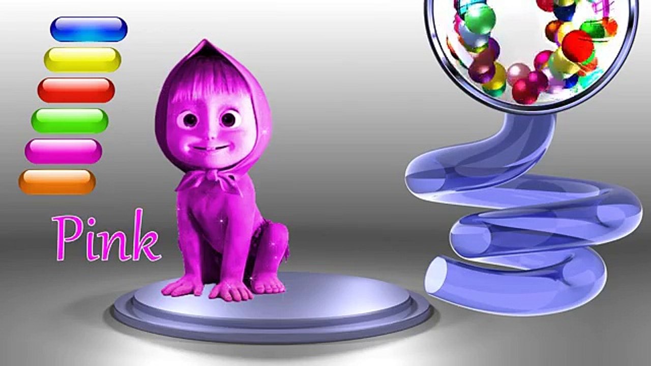 Dinosaur Transforms Masha and the Bear Colors for Children Learning With Masha Colors Kids Videos