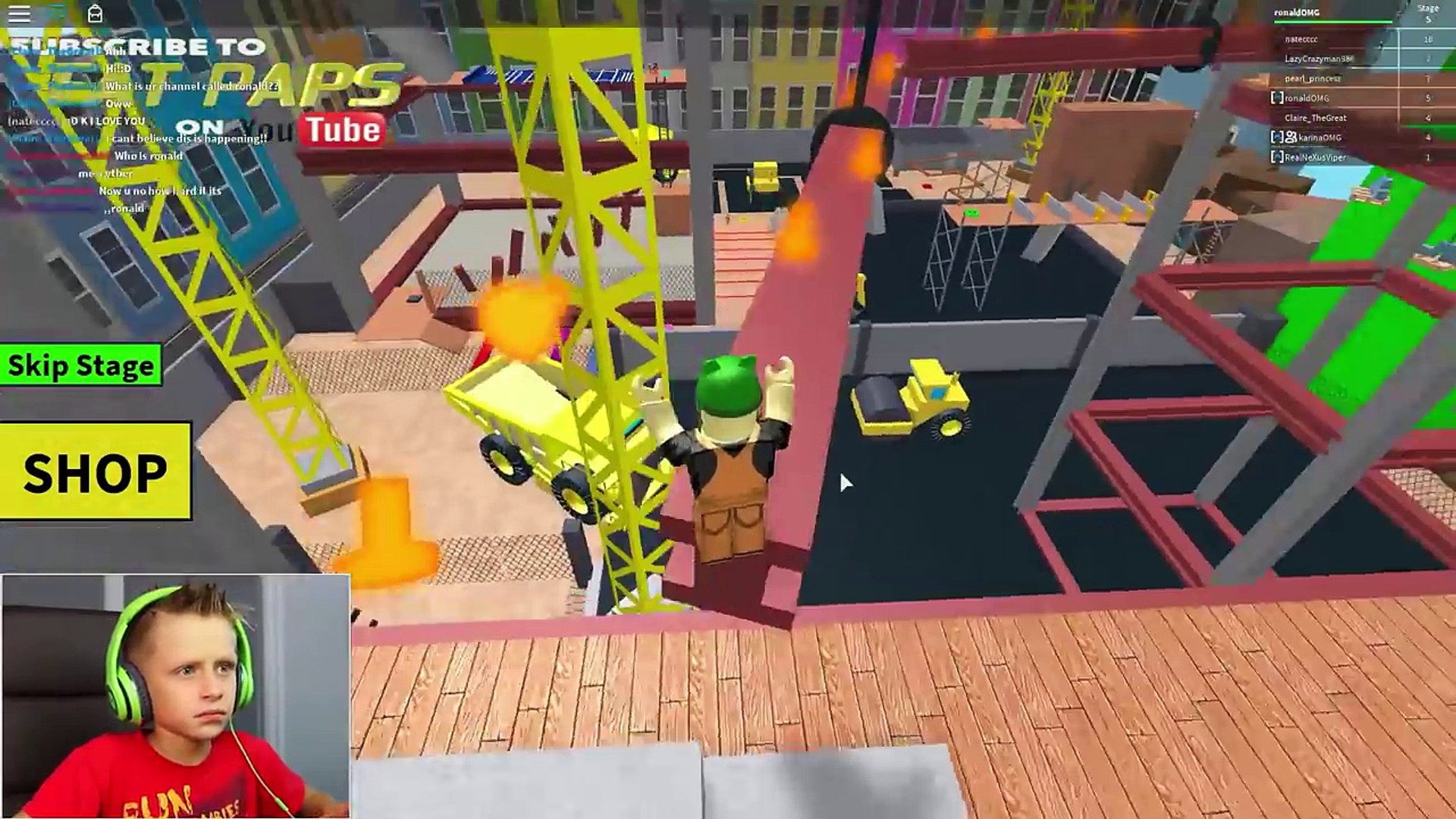 Escape The Construction Yard Obby Roblox Video Dailymotion - karina and ronald playing roblox escape prison