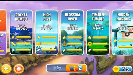 Angry Birds Rio Blossom river All levels
