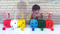 Learn Numbers, Colors and Sizes with Dices for Children, Toddlers and Babies _ Colours and Counting-DpxUfOVQBmU