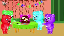 Mega Gummy Bear Celebrating Happy New Year Finger Family Rhyme For Childrens