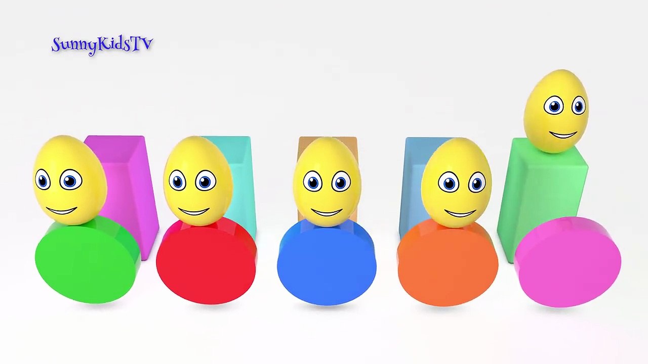 Learn colors Learn shapes Surprise eggs 3D Cartoons for children Video for kids