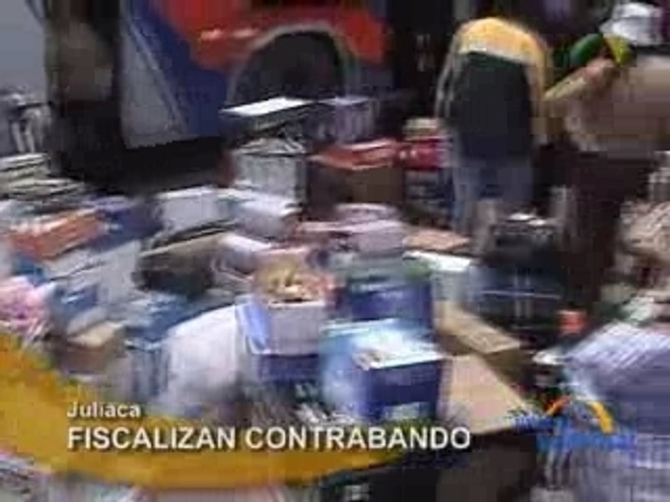 FISCALIZAN CONTRABANDO - JULIACA