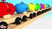 Learn Colors With Balloons Balls Trains Balls for Children - Street Vehicles Thomas Train For Kids