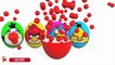 Learn Colors With Surprise Eggs Angry Birds Ice Cream For Children - Colours for Kids
