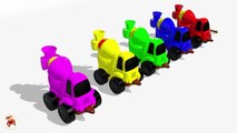 Learn Colors With Surprise Eggs Construction Vehicles Toys for kids - The Cement Mixer Truck Toy