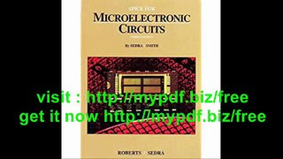 SPICE for Microelectronic Circuits