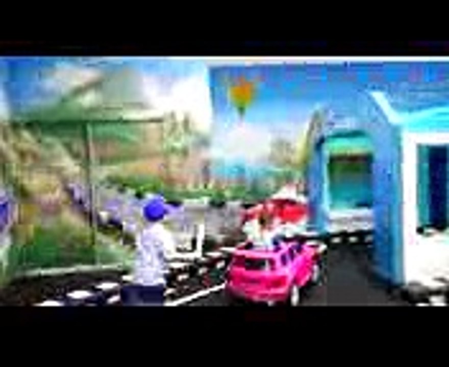 BAD baby НАСТЯ весело играет на детской площадке Playground в машинки savi lodra