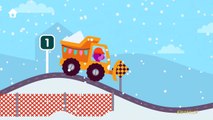 Sago Mini Holiday Trucks and Diggers | Excavator & Learn Build a Giant Snow Fort for Kids