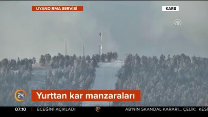 Hakkari'de lapa lapa kar yağdı