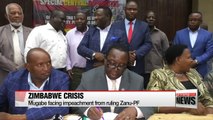 Mugabe facing impeachment from ruling Zanu-PF